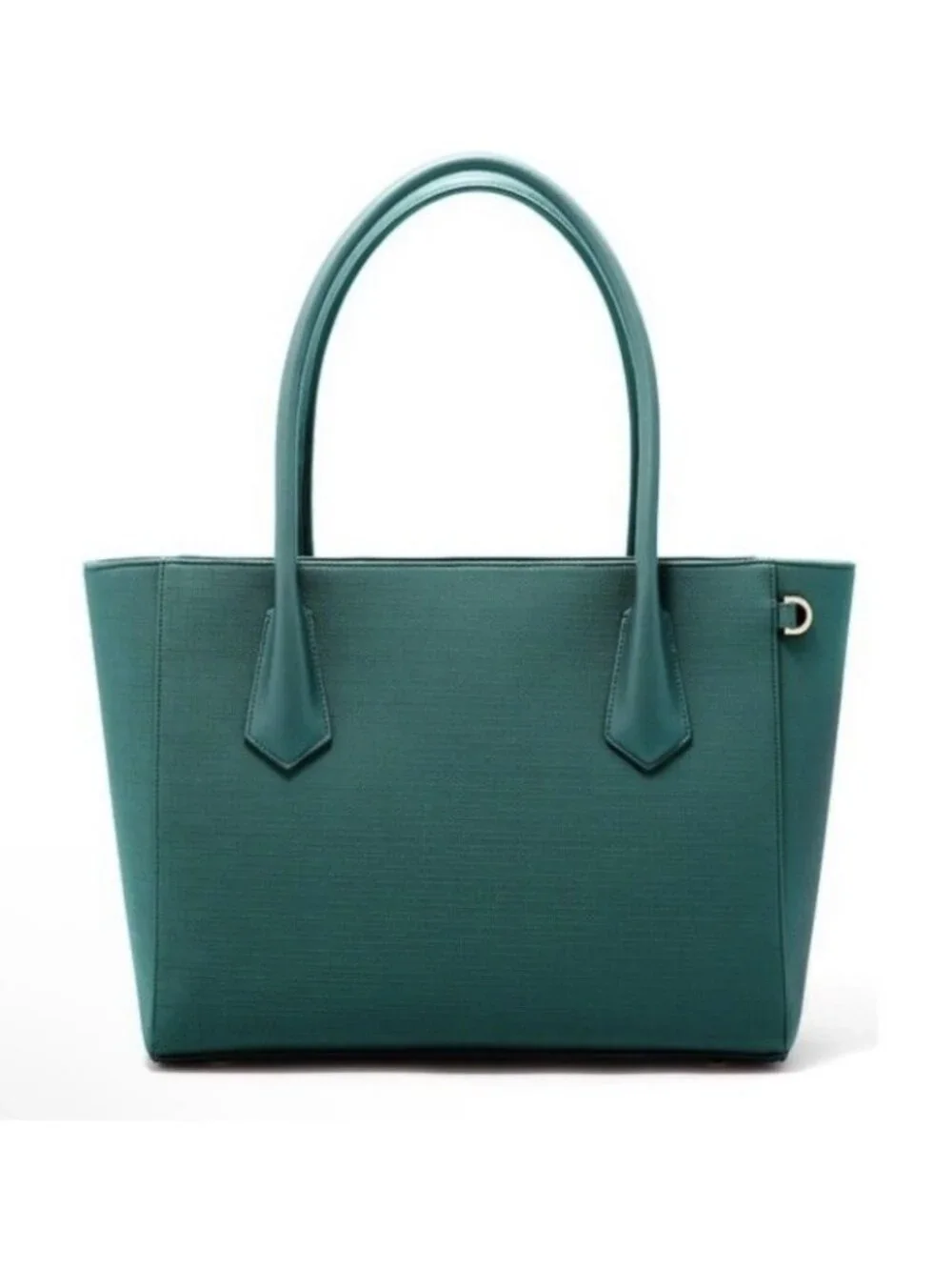 DAGNE DOVER Signature Legend Green Coated Canvas Large Laptop Tote Bag